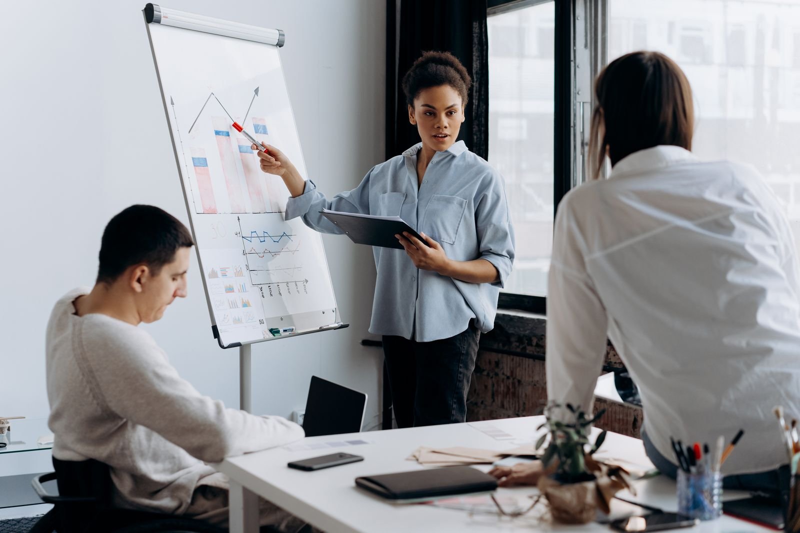 Continuous Impact (CPI™) — A professional demonstrating verified practice impact in a business presentation