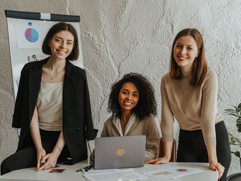 A team working together